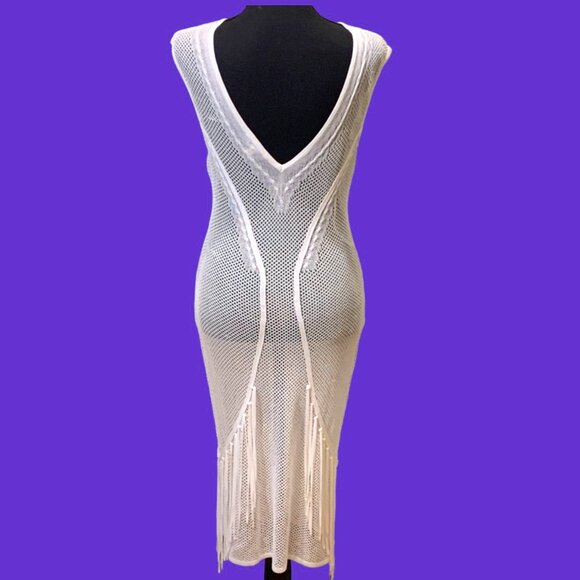 GUESS Crochet Cover Up Midi Dress - Picture 2 of 8